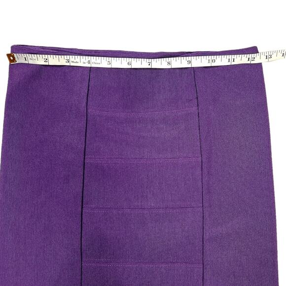 Guess Los Angeles Bandage Skirt Pencil Pull On Stretch Women's XS Solid Purple - Picture 3 of 6